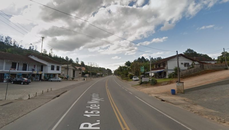 Jovem acaba preso durante assalto em Pomerode – Foto: Reprodu&ccedil;&atilde;o/Google Maps/ND