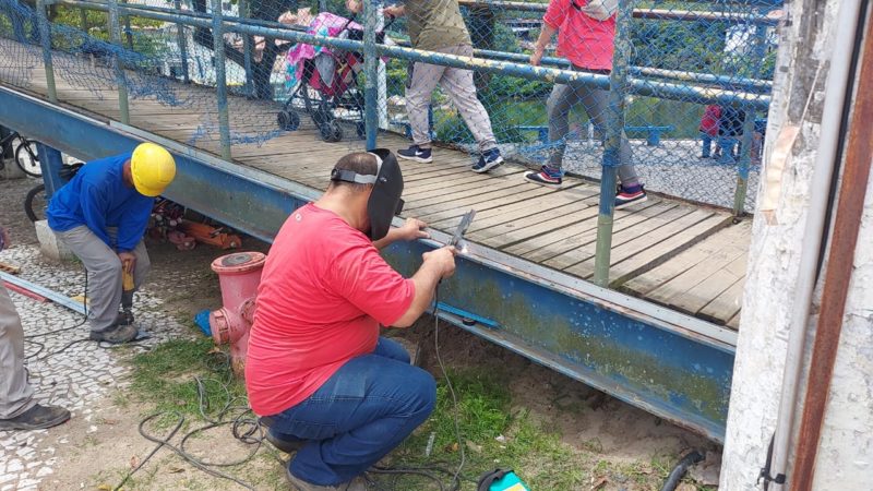 Ponte do canal da Barra da Lagoa ter&aacute; apenas manuten&ccedil;&atilde;o parcial – Foto: PMF/Divulga&ccedil;&atilde;o/ND