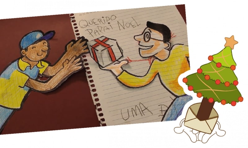 Cartinhas para o Papai Noel poder&atilde;o ser adotadas pela internet este ano e entregues nos postos da regi&atilde;o – Foto: Foto: Correios/Divulga&ccedil;&atilde;o/ND