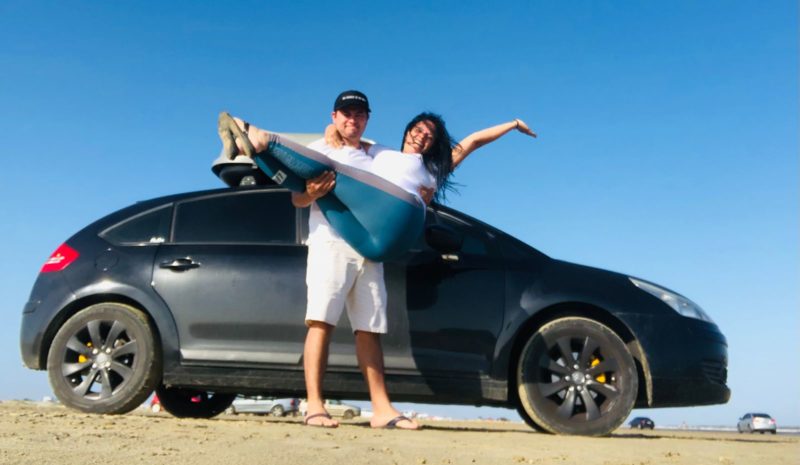 Ela &eacute; brasileira e ele, colombiano – Foto: Alessandra dos Passos Kogler/ND