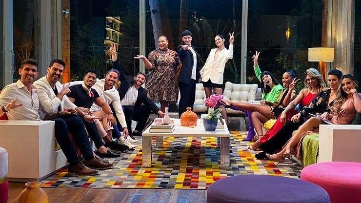 Apenas um casal de Casamento &agrave;s Cegas Brasil est&aacute; junto – Foto: Reprodu&ccedil;&atilde;o Netflix Brasil