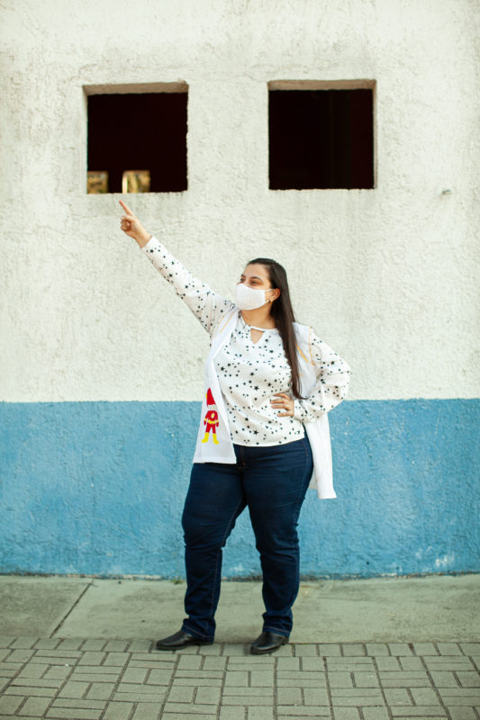 Gilmara dos Santos, professora integradora de mídia do projeto &#8211; Foto: Leve Fotografia com Propósito