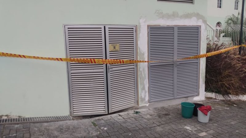 Acidente de trabalho aconteceu nesta quinta-feira (11) em Blumenau – Foto: Divulga&ccedil;&atilde;o/Corpo de Bombeiros Blumenau