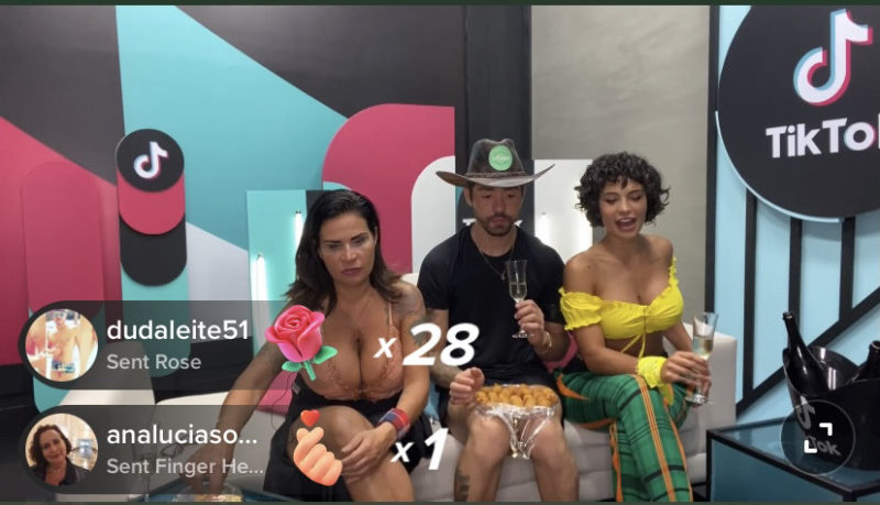 Peões detonam a catarinense Dayane Mello durante live - Foto: Reprodução Tik Tok