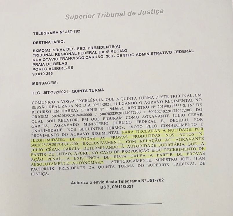 Os desdobramentos da anulação do Inquérito contra o deputado Júlio Garcia