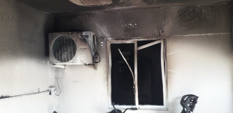 Idosa é presa após atear fogo em casa com bebê dentro – Foto: Divulgação/CBMSC/ND
