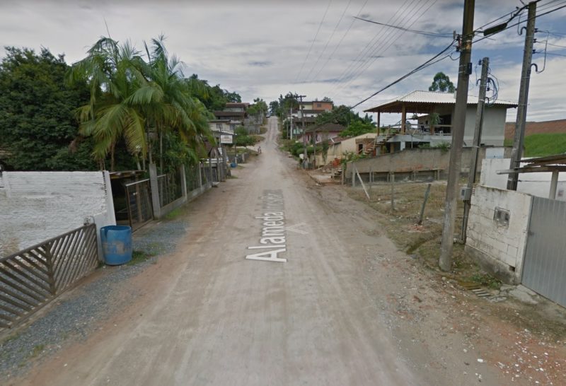 Ocorr&ecirc;ncia aconteceu no bairro Coloninha, em Gaspar – Foto: Foto: Reprodu&ccedil;&atilde;o Google Maps/ND