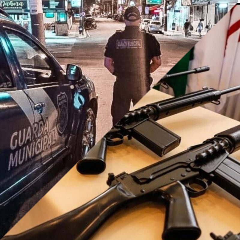 Sem treinamento adequado, Conseg repassou fuzil que seria doado para a Guarda Municipal de Balne&aacute;rio Cambori&uacute; &agrave; PM e PC de – Foto: Reprodu&ccedil;&atilde;o/GM BC/ND
