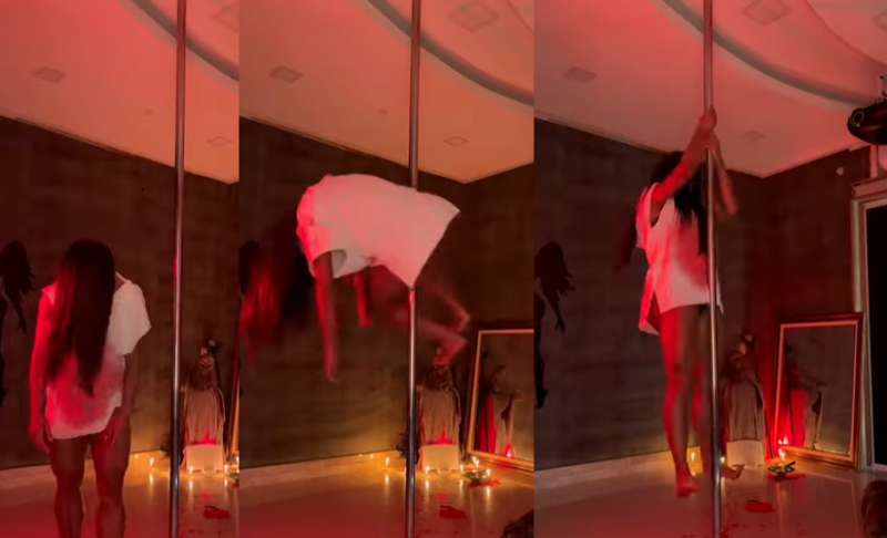 Gracyanne Barbosa apavora em dança no pole dance