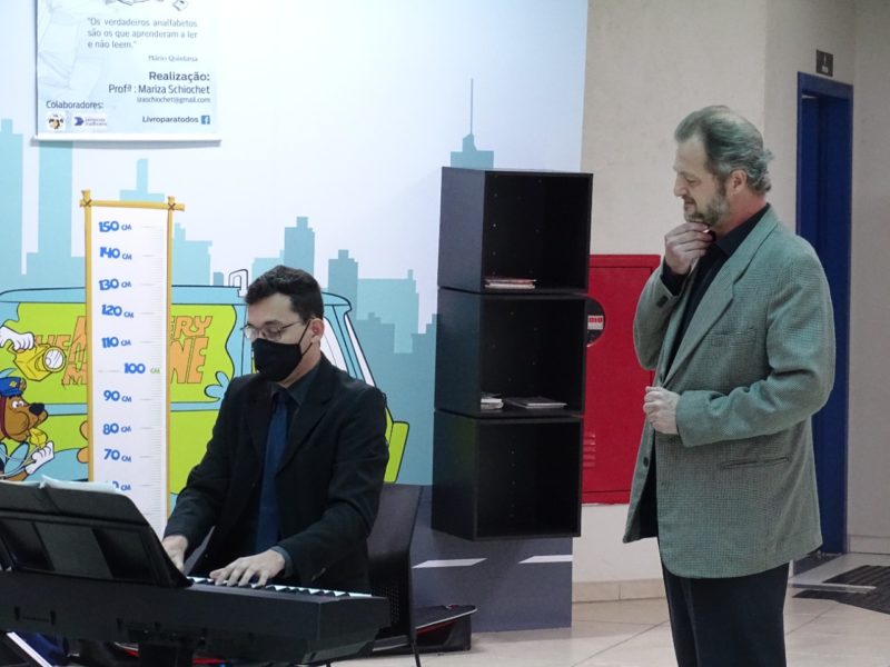 Harmonia Lyra faz apresenta&ccedil;&atilde;o na Ciretran de Joinville – Foto: Pol&iacute;cia Civil/Divulga&ccedil;&atilde;o/ND