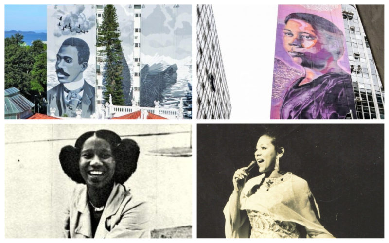 Duas lideran&ccedil;as negras chegaram ao presente com grande destaque, mas &eacute; a hora de novos protagonistas ganharem tamb&eacute;m espa&ccedil;o nas p&aacute;ginas dos livros, como a pintora Valda Costa e a cantora Neide Maria Rosa – Cr&eacute;dito: Montagem com fotos de Cristiano Andujar, Anderson Coelho e Arquivo Pessoal