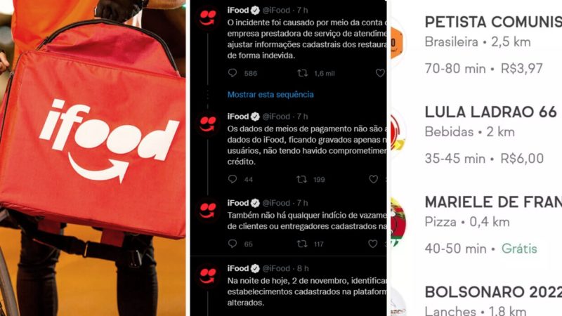 iFood revela que mudan&ccedil;a de nomes de restaurantes foi causada por funcion&aacute;rio – Foto: Internet/Reprodu&ccedil;&atilde;o