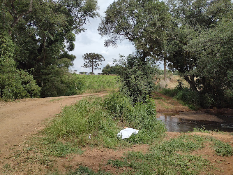 Adolescente foi jogado para fora do carro e alvejado por diversos tiros. &mdash; Foto: Keli Camiloti/R&aacute;dio Clube FM/ND
