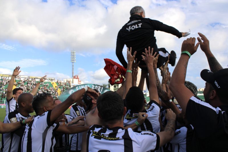 Treinado por Jorginho, Figueira conquistou a Copa SC em 2021 – Foto: Patrick Floriani/FFC