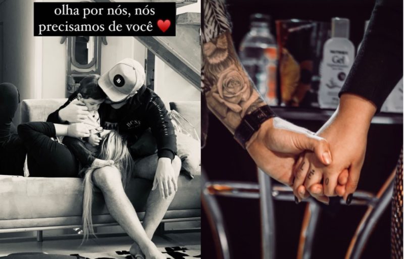 Murilo pediu que Mar&iacute;lia olhe por ele e pelo filho L&eacute;o. – Foto: Reprodu&ccedil;&atilde;o/Internet