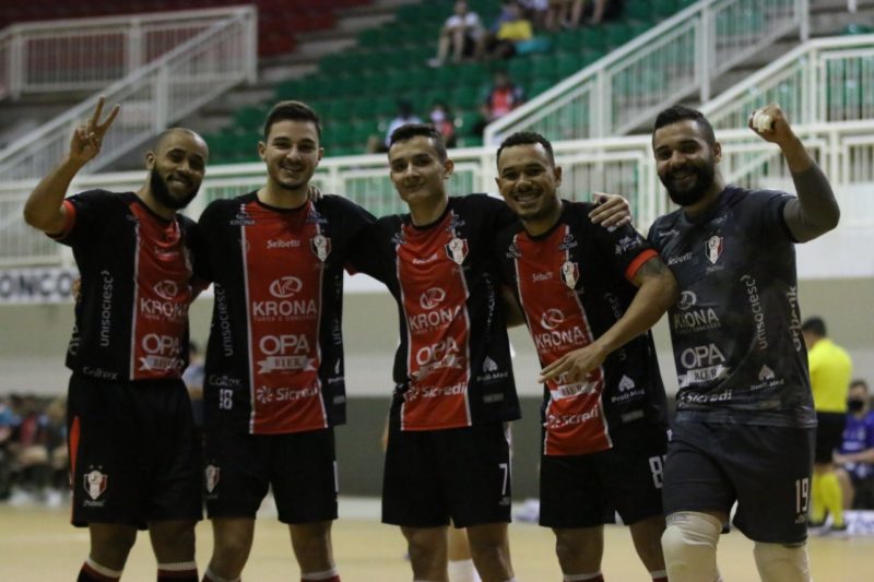 JEC Futsal goleou o Concórdia e manteve invencibilidade do Estadual &#8211; Foto: Juliano Schmidt/JEC Futsal/Divulgação/ND