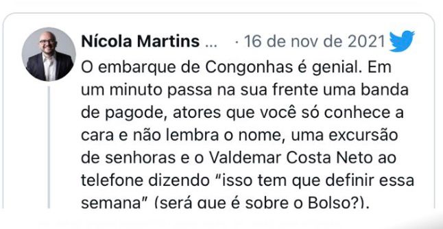 Encontro no aeroporto de Congonhas aconteceu no in&iacute;cio da tarde desta ter&ccedil;a-feira – Foto: Reprodu&ccedil;&atilde;o/ ND