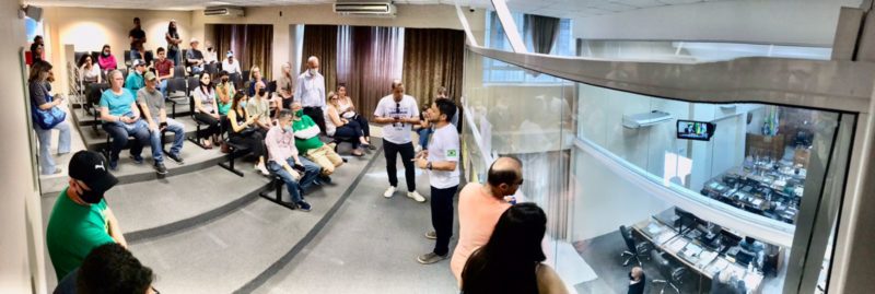 Manifestantes acompanharam sess&atilde;o da C&acirc;mara nesta quarta-feira (3) – Foto: Keila de Souza/Divulga&ccedil;&atilde;o/ND