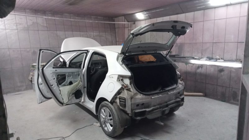 Carro estava passando por adultera&ccedil;&atilde;o – Foto: PCSC/Divulga&ccedil;&atilde;o/ND