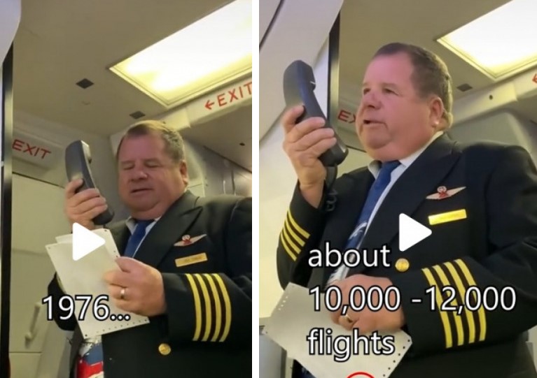 Piloto emocionou ao fazer discurso para passageiros