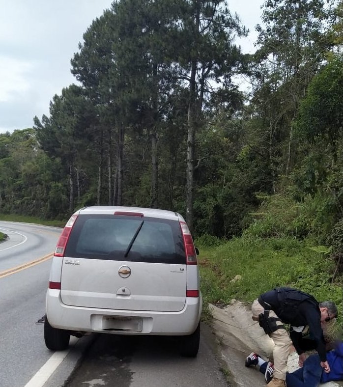 Condutor foi preso pela PRF após perseguição &#8211; Foto: PRF/Divulgação/ND