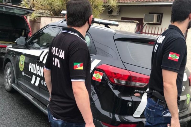 Homem de 34 anos foi preso em Joinville – Foto: Pol&iacute;cia Civil/Divulga&ccedil;&atilde;o