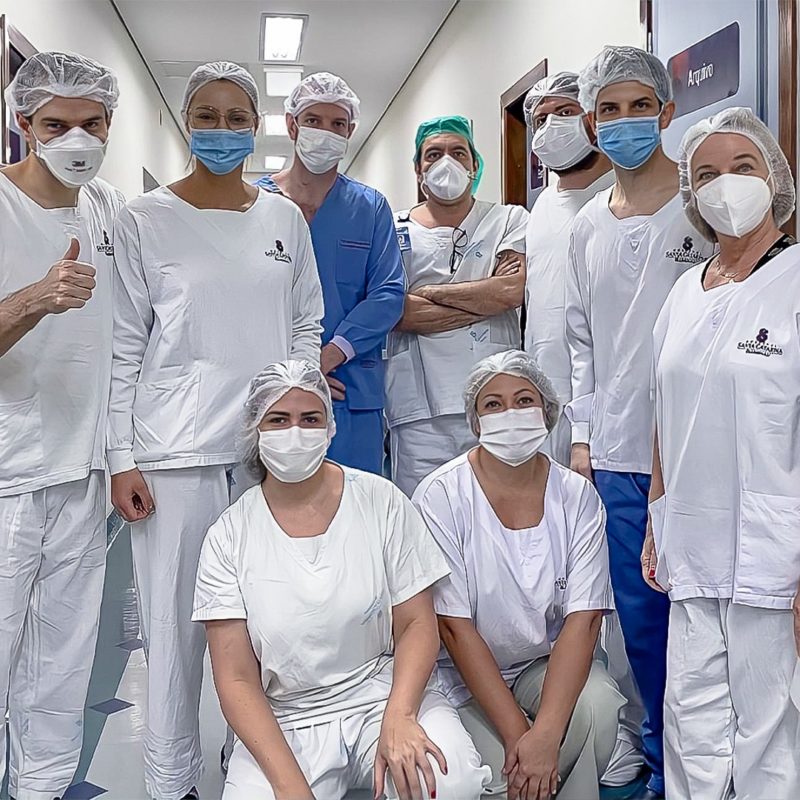 O procedimento foi realizado no segundo semestre deste ano no Hospital Santa Catarina em Blumenau &#8211; Foto: Reprodução/ Hospital Santa Catarina