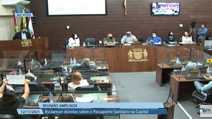 Passaporte de vacinação de Florianópolis dividiu opiniões no plenário da Câmara &#8211; Foto: Divulgação/ND