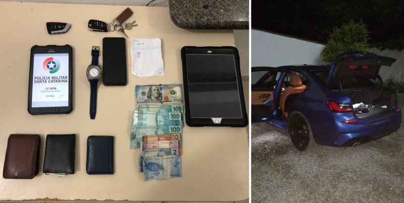 Casal de turistas &eacute; assaltado dentro de quarto de hotel de luxo em Itapema – Foto: Reprodu&ccedil;&atilde;o/ NDTV RecordTV