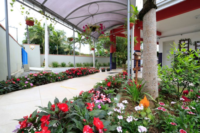 escola que venceu o concurso de jardins