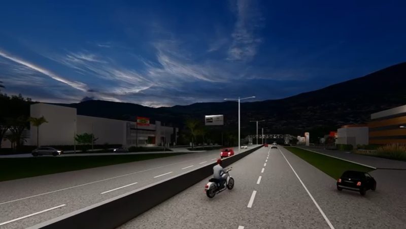 Projeto de ilumina&ccedil;&atilde;o p&uacute;blica divulgado pela Prefeitura de Florian&oacute;polis – Foto: Divulga&ccedil;&atilde;o/ND