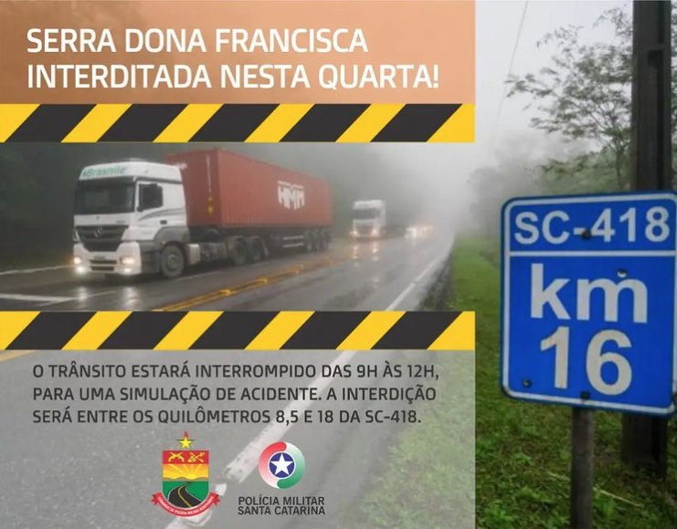 serra dona francisca bloqueada