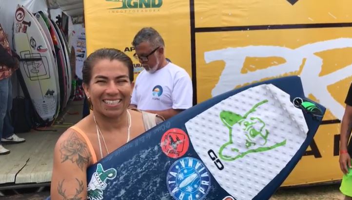 Silvana Lima conta como foi a sua participação no QS da WSL na Praia Mole, em Florianópolis – Foto: Marcos Jordão/ND