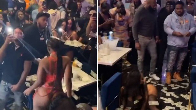 V&iacute;deos mostraram o sal&atilde;o lotado de dan&ccedil;arinas e clientes – Foto: Instagram/ND