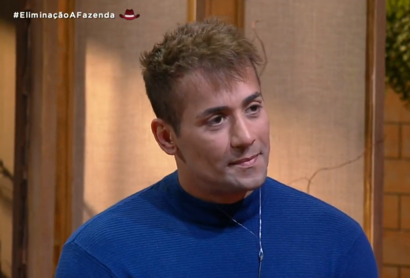 Tiago &eacute; eliminado na oitava ro&ccedil;a da Fazenda – Foto: Record TV