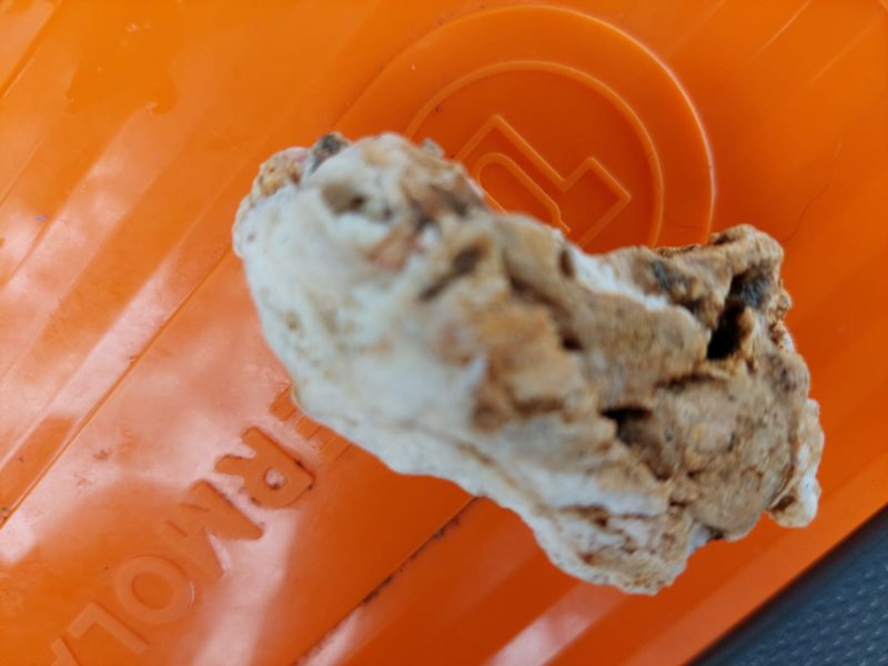 Instrutor de boxe acredita ter encontrado ‘v&ocirc;mito de baleia’ em praia de SC – Foto: Arquivo pessoal/ND