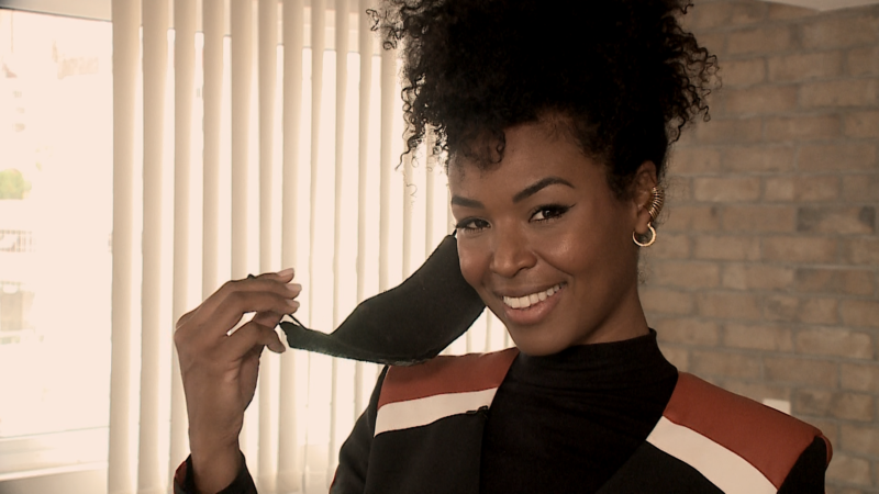 A modelo Elisa Freitas – Foto: Reprodu&ccedil;&atilde;o / NDTV Record TV