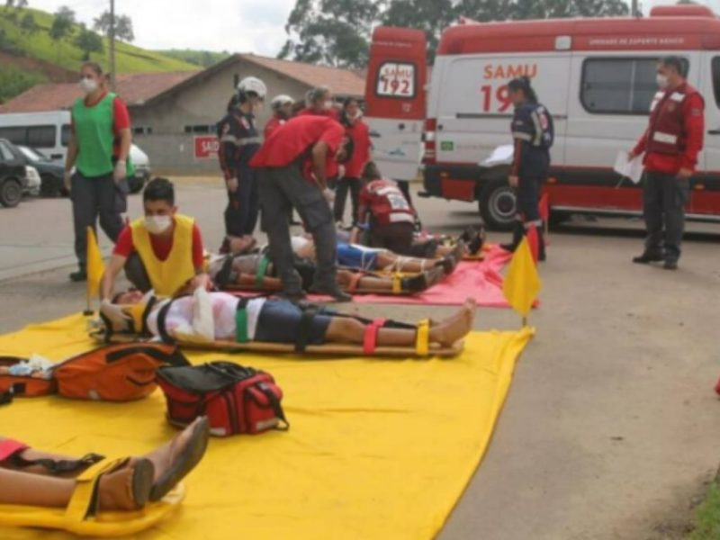 Treinamento do Samu em Santa Catarina – Foto: Divulga&ccedil;&atilde;o/ND