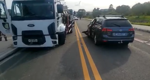 Acidente ocorreu na manh&atilde; desta quinta-feira (30) – Foto: GMF/Divulga&ccedil;&atilde;o/ND