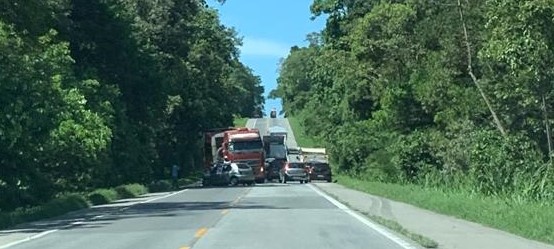 imagem mostra o acidente