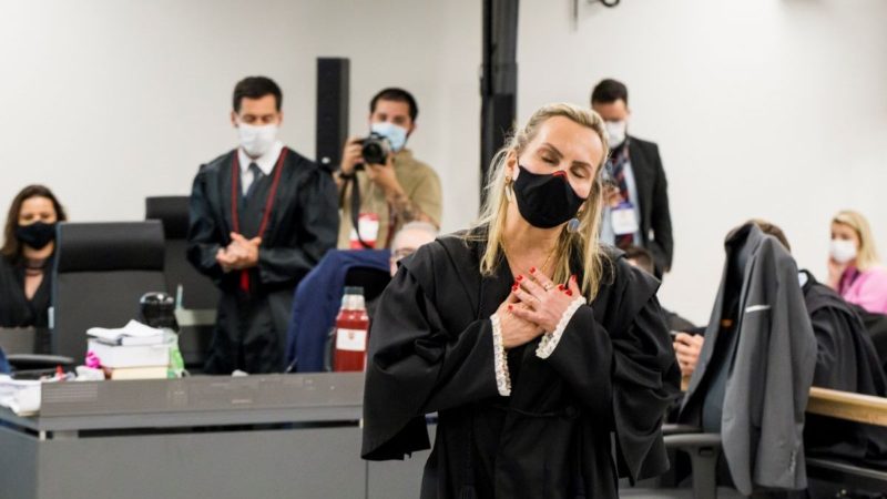 Advogada usou carta psicografa de uma das vítimas da boate Kiss durante o julgamento &#8211; Foto: Juliano Verardi/TJRS/Divulgação/ND