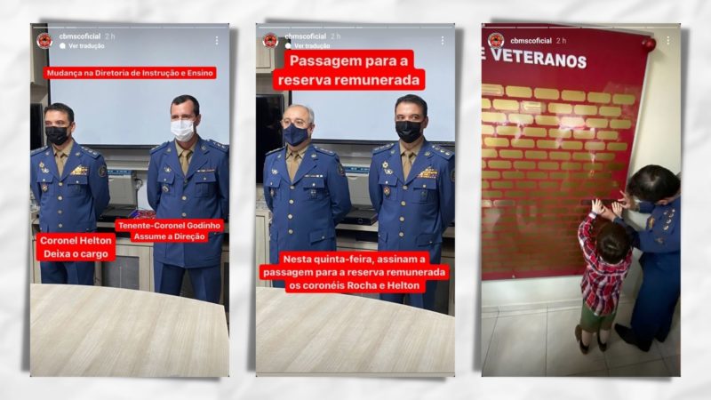 Sequ&ecirc;ncia de postagens sobre Helton Zeferino, que se aposenta – Arte: Altair Magagnin/ND