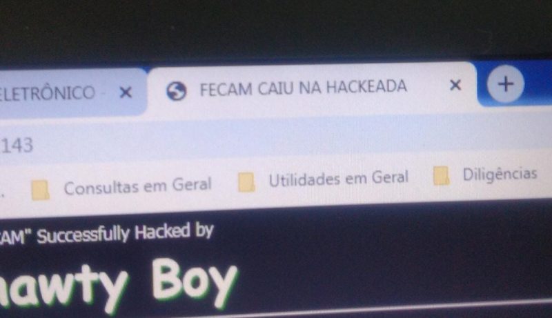 Site da Fecam foi alvo de ataque hacker na manhã desta quarta-feira (1º) &#8211; Foto: Divulgação/ND