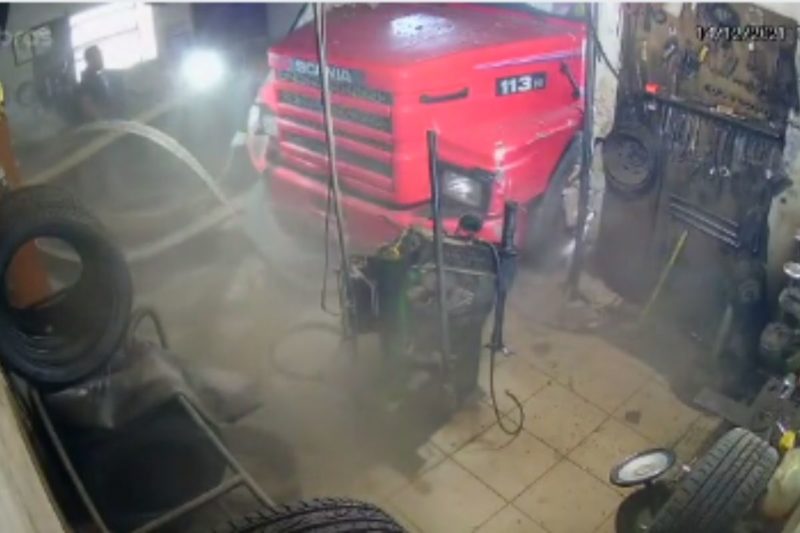 Apesar do susto, ningu&eacute;m ficou ferido – Foto: Reprodu&ccedil;&atilde;o/ND