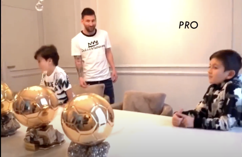 Diante da pergunta do filho, Messi sincerão entrega: “Não sei” – Foto: Reprodução