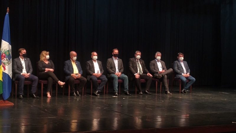 Prefeitura de Joinville assinou protocolo de inten&ccedil;&otilde;es para aderir ao Casa Verde e Amarela – Foto: Jonathan Rocha/NDTV