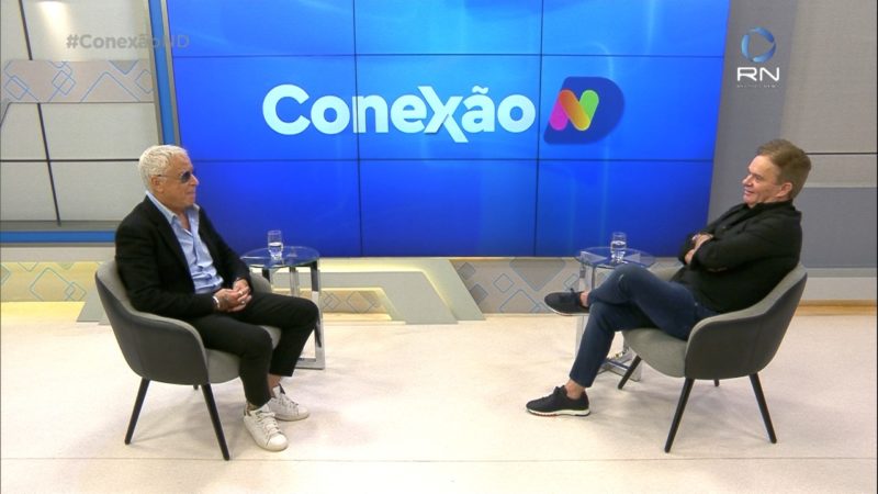 Cacau Menezes entrevista o empresário Paulo Tonietto, para o Conexão ND &#8211; Foto: Reprodução/ NDTV