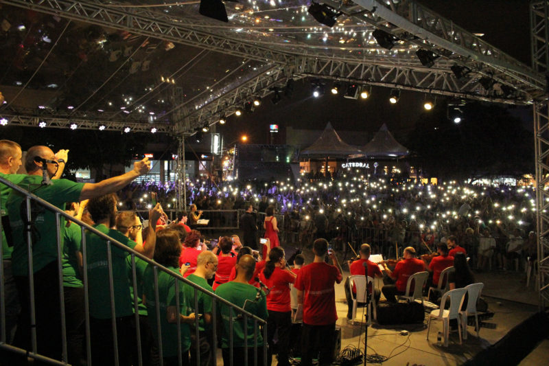 Natal EnCanto ter&aacute; programa&ccedil;&atilde;o di&aacute;ria com coro, orquestra e proje&ccedil;&atilde;o mapeada – Foto: Marcos Porto/Prefeitura de Itaja&iacute;/Divulga&ccedil;&atilde;o