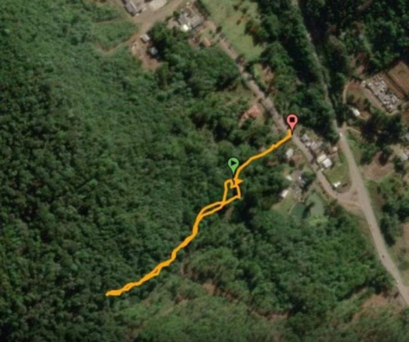 Local era de dif&iacute;cil acesso – Foto: Corpo de Bombeiros/Corpo de Bombeiros