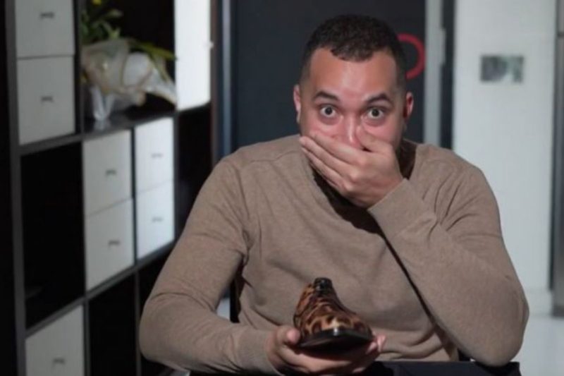 Juliette presenteou o amigo com um sapato de quase R$ 6 mil – Foto: Reprodu&ccedil;&atilde;o/TVGlobo